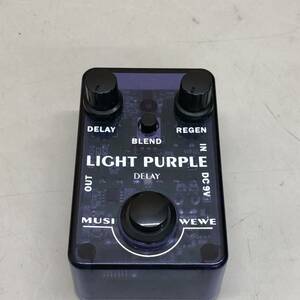 72 MUSIWEWE LIGHT PURPLE DELEY 中古 通電のみ確認済み ギター エフェクター 