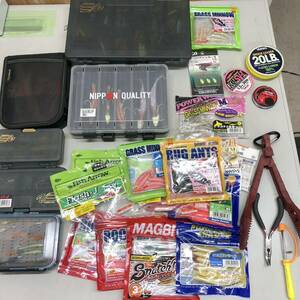  fishing gear lure jig lig Bait wa-m etc. various together case attaching used present condition goods fishing fishing