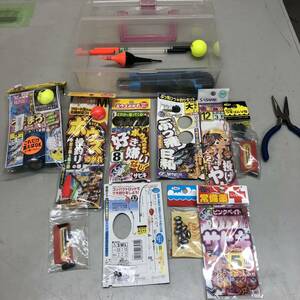 釣り具 セット 仕掛け フロート ベイト など まとめて ケース付 中古 現状品 釣り fishing サビキ