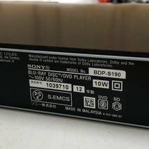 SONY BDP-S190 ブルーレイディスク DVDプレーヤー 動作確認済み 箱 取説付き_画像4