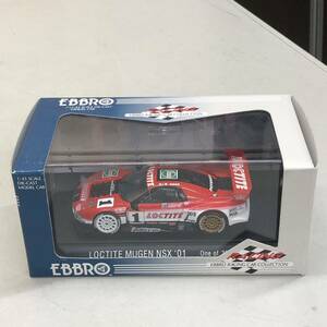 ⑨ EBBRO '01 NSX JGTC LOCTITE MUGEN 1/43 used present condition goods model car racing car 