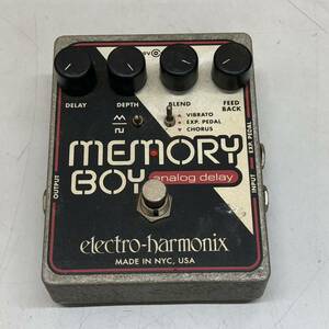 ⑨ electro harmonix MEMORY BOY analog delay 現状品 通電のみ確認済 ジャンク ギター エフェクター 