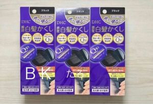 (pk-3) DHC Q10 クイック白髪かくし　SS ブラック　4.5g×3個セット　匿名配送