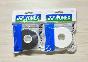 (p51-2) AC102-5 グリップテープ　バドミントン　テニス　(ホワイト.ブラック2個セット) 白、黒　ヨネックス　