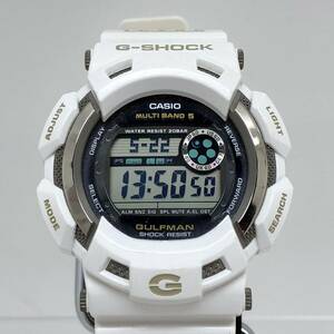 中古品 G-SHOCK ジーショック 【ITA6BDCX4MCM】 CASIO カシオ 腕時計 GW-9100K-7 GULFMAN ガルフマン イルクジ2007 電波ソーラー ホワイト