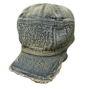 KAPITAL 【men755Y】 KOUTORY 11.5oz老人と海デニムCAP キャップ 帽子 刺繍 ダメージ加工 リメイク キャピタル カントリー EK-1102 HC