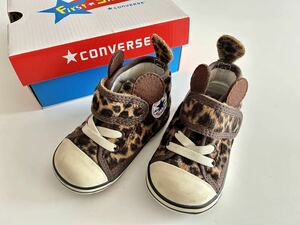 コンバース　converse baby ALL STAR ミニレオパード　12cmスニーカー ハイカットスニーカー 