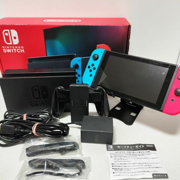 ④Nintendo Switch ニンテンドースイッチ　ネオンレッド　ネオンブルー　新モデル