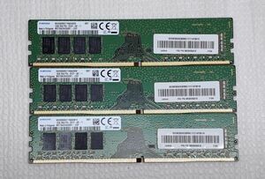 !! SAMSUNG* desk top memory *PC4-2933Y*16GB×3 pieces set!!