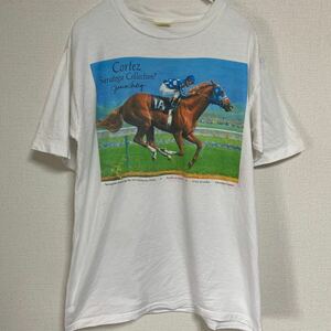 90s USA製 ビンテージ ヴィンテージ Tシャツ tee アメリカ製 古着 競馬 馬 アニマル アメカジ ストリート レア art アート バンド 音楽