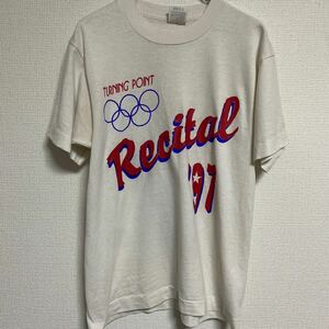 90s USA製 ビンテージ ヴィンテージ Tシャツ Tee オリンピック ロゴ アメリカ製 古着 オールド アメカジ ロゴ フェス バンド ロック レア