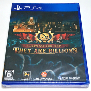 ■【新品未開封】ゼイアービリオンズ　PS4　THEY ARE BILLIONS　17才以上対象　ゾンビサバイバル　コロニービルダー　ストラテジー■