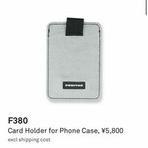 ★新品★FREITAGフライターグF380 Card Holder for Phone Caseカードケース/カードホルダー/シルバーグレー_画像1