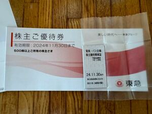  Tokyu electro- iron stockholder hospitality get into car proof 5 sheets .500 stockholder. complimentary ticket one pcs. 