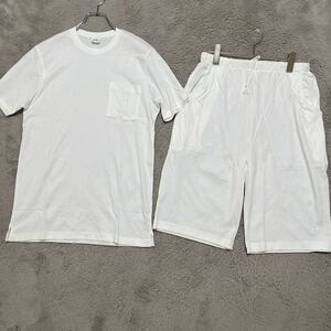  unused class L size Brooks Brothers top and bottom setup [ adult resort style ] T-shirt shorts embroidery Logo stretch made in Japan 
