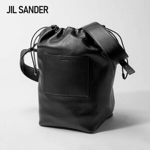  regular price 17 ten thousand UA buy JIL SANDER DRAWSTRING SHOULDER BAG black shoulder bag men's bag Jil Sander 
