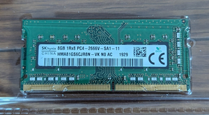SK hynix PC4-2666V 8GB 1RX8 PC4-2666V-SA1-11 ノート用メモリ SO-DIMM