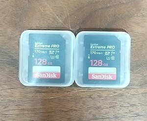 【2個セット】SanDisk SDカード 128GB Extreme PRO 170MB/s パソコン ゲーム カメラ SDXC ④