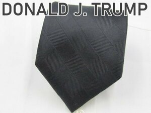 【ドナルド J. トランプ】 OC 653 ドナルド J. トランプ DONALD J. TRUMP ネクタイ 黒系 チェック ジャガード