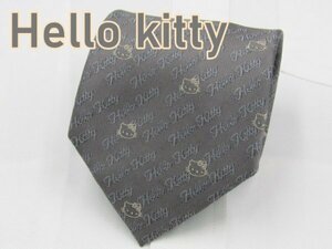 【ハローキティ】 OC 721 ハローキティ Hello kitty ネクタイ グレー系 キャラクター ブランドロゴ ジャガード