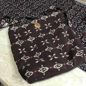 ⑥ old cloth remake * kimono ..* hand made * diagonal .. bag * shoulder bag 