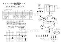 ■ FH-5001N 　XR100　 モタード 　キャブレター 　KEYSTER　キースター 燃調キット5_画像3