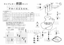 ■ FH-5256N　CB250N　CB250NZ　キャブレター リペアキット　キースター　燃調キット_画像3