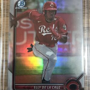 2022 Topps bowman chrome elly de la Cruz エリーデラクルーズ RC リフラクターカード mlb reds ボウマンの画像1