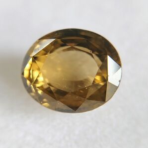 【K19】天然ジルコン 約4.387ct 約9.2×7.8×5.2mm ソーティング付 