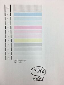 【T866】プリンターヘッド ジャンク 印字確認済み QY6-0083 CANON キャノン PIXUS MG6330/MG6530/MG6730/MG7130/MG7530/MG7730/iP8730