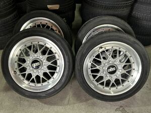 格安スタート BBS ビービーエス 17インチ RSⅡ0025 RSⅡ0026 希少 深リム VIP レア かっこいい 8J 9J