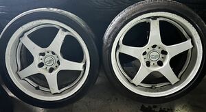  cheap start ENKEI circular GTA 8J PCD114.3 5H 225/40R18 "Enkei" Skyline Mark 2 Crown etc. doli lack Running man drift 