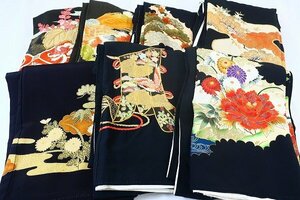 [ кимоно fi]1 иен кимоно куротомэсодэ 7 листов совместно классика вышивка соотношение крыло покрой золотой пешка вышивка . земля производство за границей свадьба .. израсходованный 16035