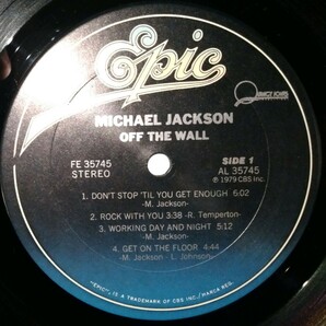 US 初期プレス Michael Jackson - Off The Wall マイケル・ジャクソン - オフ・ザ・ウォール Rock With You Janet Jackson 5 Quincy Jonesの画像4