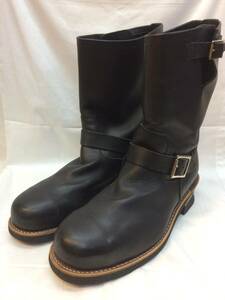 v Hawkins Hawkins leather boots 27.5cm engineer HL40016 black black 