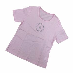 NS134-12 YUKIKO HANAI Yukiko Hanai SPORTS футболка короткий рукав футболка tops cut and sewn хлопок 100% женский розовый 