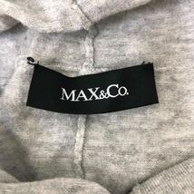 B385 Max&Co. マックスアンドコー ジップアップ 半袖 チュニック トップス ストレッチ グレー レディース M_画像8