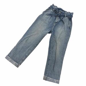 S215 Abercrombie & Fitch アバクロンビー＆フィッチ デニム パンツ デニム denim ハイウェスト Gパン レディース 28 ブルー 青