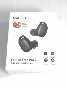 EarFun Free Pro 2 ワイヤレスイヤフォン Bluetooth 5.2 ノイズキャンセリング 30時間再生 IPX5　軽量 カナル型 未使用 F0