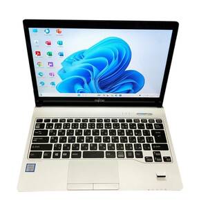 ★【驚速 FUJITSU S936/P i5-6300U 2.40GHz x4+8GB+SSD256GB 13.3インチノートPC】Win11+Office2021 Pro/HDMI/WEBカメラ■E042904