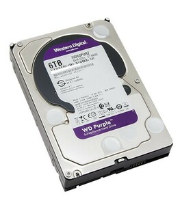 【中古パーツ】3.5 SATA 6TB 1台 正常 WDC WD60PURZ 使用時間0H■ HDD4762