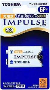 ニッケル水素電池 充電式IMPULSE 単6P形充電池min.200mAh 1本 単品 6TNH22A