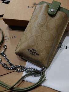 [1 start ]C-615 new goods unused goods COACH signature smartphone shoulder parallel imported goods 