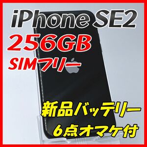【大容量】iPhoneSE2 256GB ブラック【SIMフリー】新品バッテリー