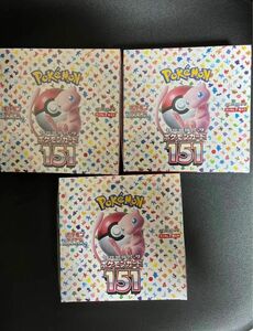 【安値】ポケモンカード151 シュリンク付き　3box