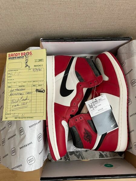 Air Jordan 1 OG Lost and Found シカゴ27.5cm