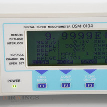 [DW] 8日保証 43台入荷 DSM-8104 HIOKI 日置 DIGITAL SUPER MEGOHAMMETER デジタル超絶縁/微小電流計 電源コード 取扱説明...[05830-0093]_画像5