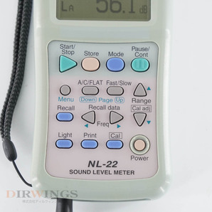 [DW] 8日保証 NL-22 RION UC-52 NH-21 MC-12CF1 NX-22J リオン SOUND LEVEL METER 普通騒音計 サウンドレベルメーター ACア...[05890-0188]の画像5