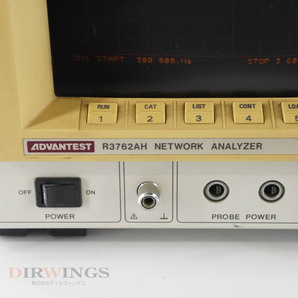 [DW]8日保証 セルフテストOK R3762AH ADVANTEST NETWORK ANALYZER 300kHz-3.6GHz アドバンテスト ネットワークアナライザー..[05878-0028]の画像4