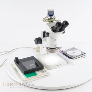 [DW] 8日保証 SZ61 OLYMPUS WHSZ10×-H/22 110AL0.5X-2 オリンパス Microscope 実体顕微鏡 ACアダプター 電源コード ソフト...[05837-0070]